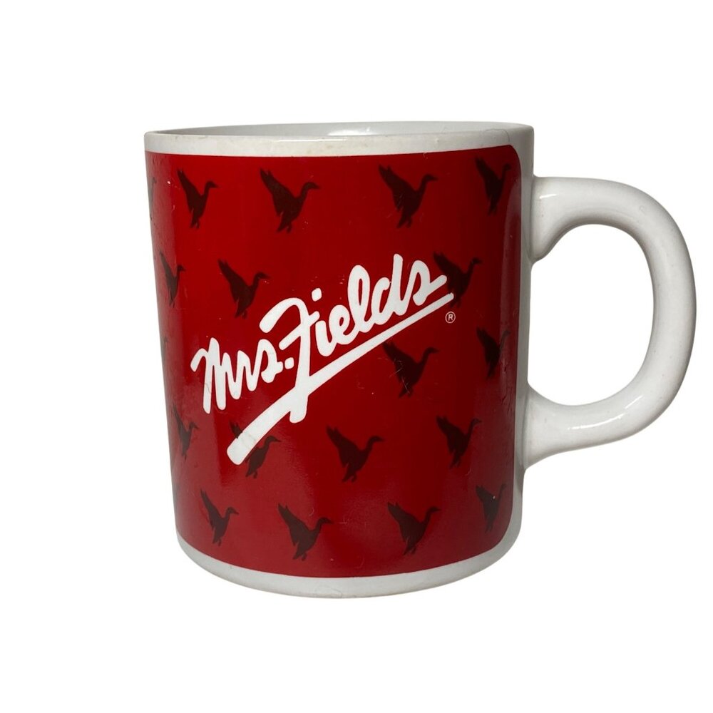 Mrs Fields Mug Red White Ceramic Dad You Are Special Cookie Coffee Tea VTG - Picture 1 of 4